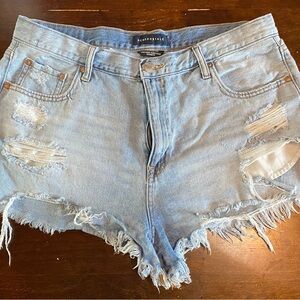 Aeropostale Jean Shorts- Size 14- Light Blue Distressed- Gently Used